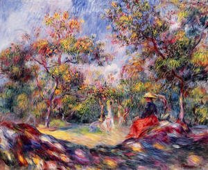 Pierre Auguste Renoir - Woman In A Landscape