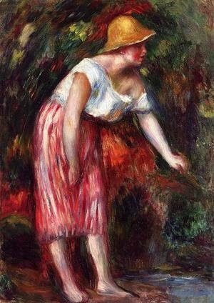 Pierre Auguste Renoir - Woman In A Straw Hat