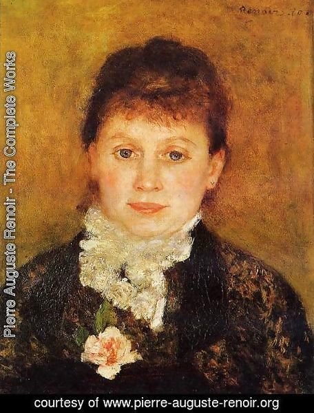 Pierre Auguste Renoir - Woman Wearing White Frills