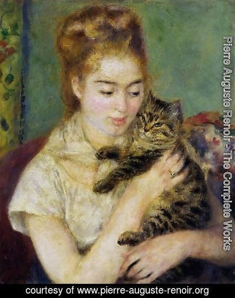 Pierre Auguste Renoir - Woman With A Cat