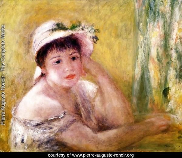 Woman With A Straw Hat