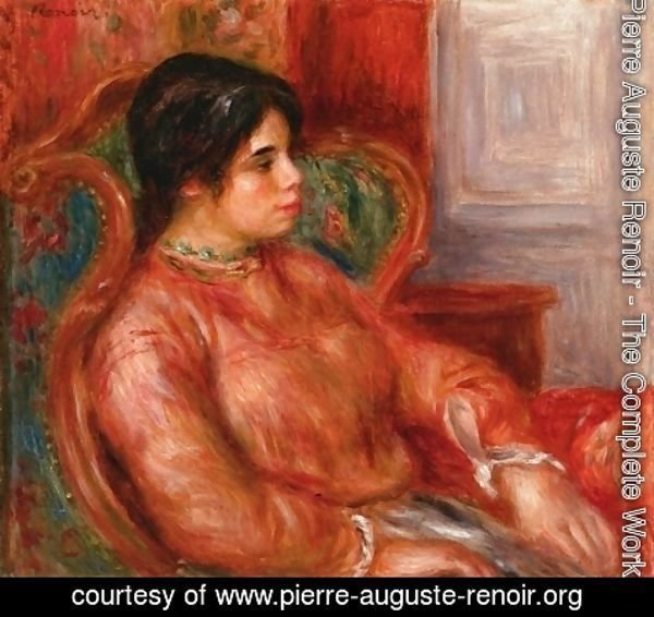 Pierre Auguste Renoir - Woman With Green Chair