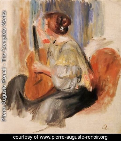 Pierre Auguste Renoir - Woman With Guitar