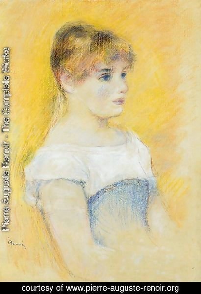 Pierre Auguste Renoir - Young Girl In A Blue Corset
