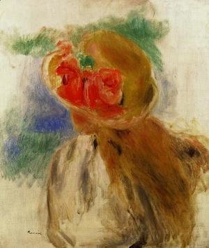 Pierre Auguste Renoir - Young Girl In A Flowered Hat