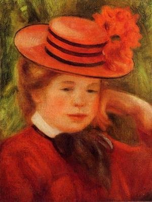 Pierre Auguste Renoir - Young Girl In A Red Hat