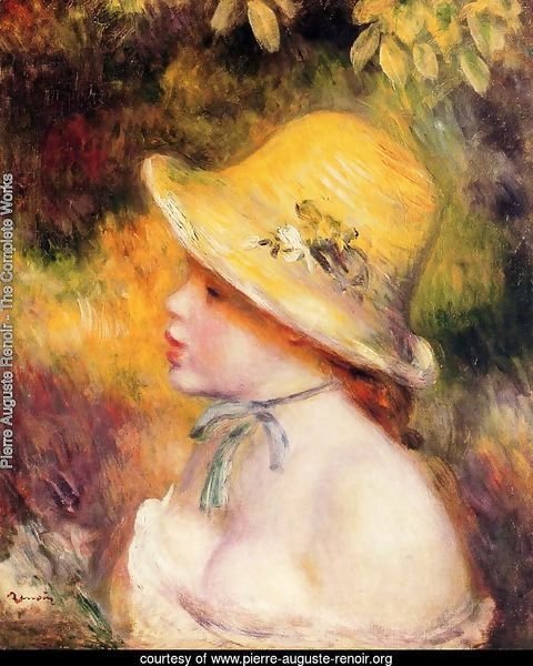 Young Girl In A Straw Hat2