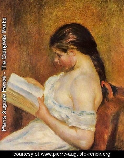 Pierre Auguste Renoir - Young Girl Reading