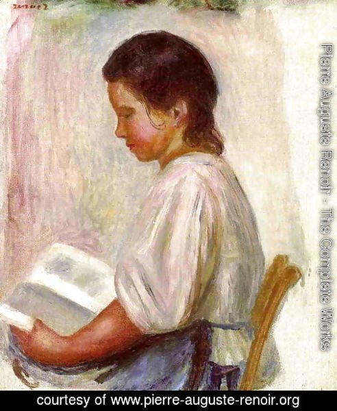 Pierre Auguste Renoir - Young Girl Reading3