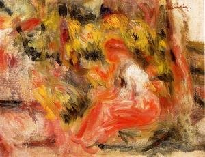 Pierre Auguste Renoir - Young Girl Seated In A Garden