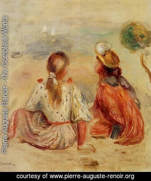Pierre Auguste Renoir - Young Girls On The Beach