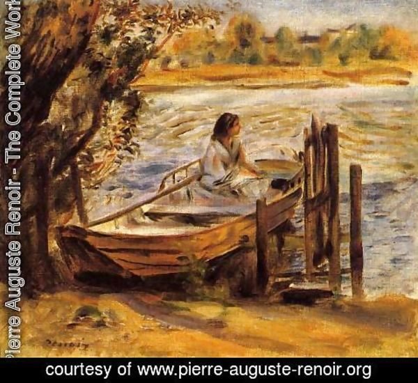 Pierre Auguste Renoir - Young Woman In A Boat Aka Lise Trehot