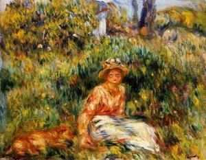 Pierre Auguste Renoir - Young Woman In A Garden