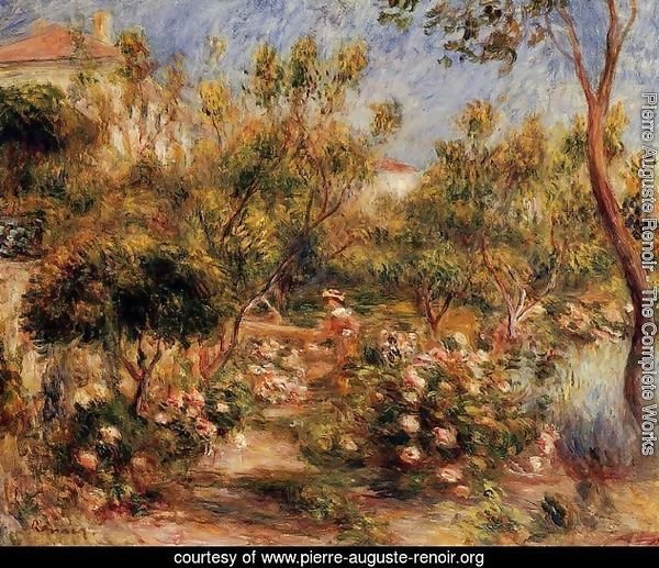 Young Woman In A Garden   Cagnes