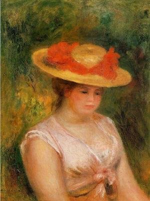 Young Woman In A Straw Hat3