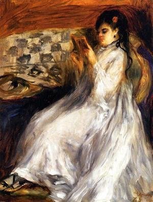 Pierre Auguste Renoir - Young Woman In White Reading