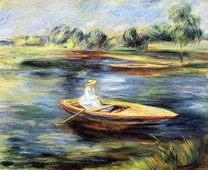 Pierre Auguste Renoir - Young Woman Seated In A Rowboat
