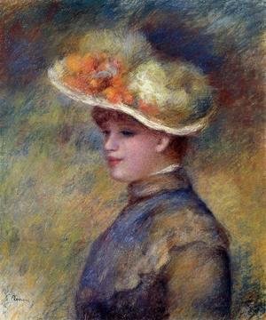 Pierre Auguste Renoir - Young Woman Wearing A Hat