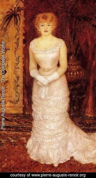 Pierre Auguste Renoir - Portrait of the Actress Jeanne Samary