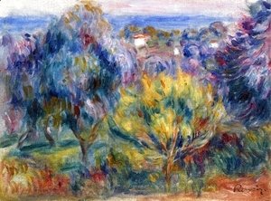 Pierre Auguste Renoir - Landscape with a View of the Sea