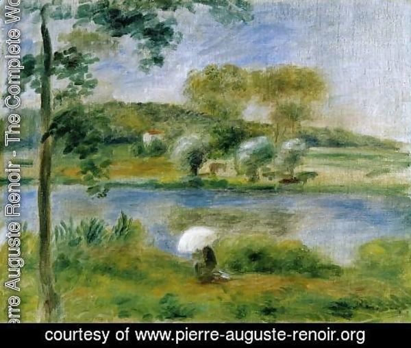 Pierre Auguste Renoir - Landscape: Banks of the River