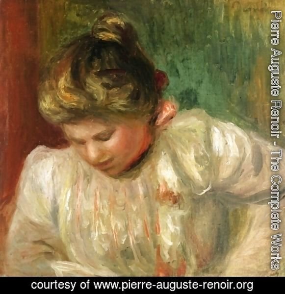 Pierre Auguste Renoir - Bust of a Girl