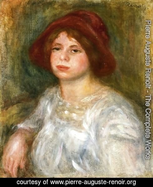 Pierre Auguste Renoir - Girl in a Red Hat