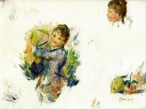 Pierre Auguste Renoir - Study for "Girls playing with a Shuttlecock'