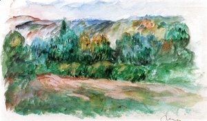 Pierre Auguste Renoir - Essoyes Landscape I