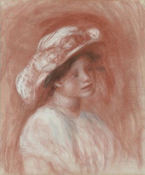 Pierre Auguste Renoir - Tete de jeune fille