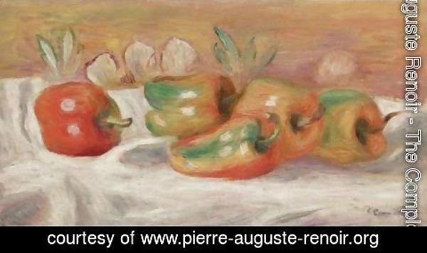 Pierre Auguste Renoir - Nature morte aux poivrons