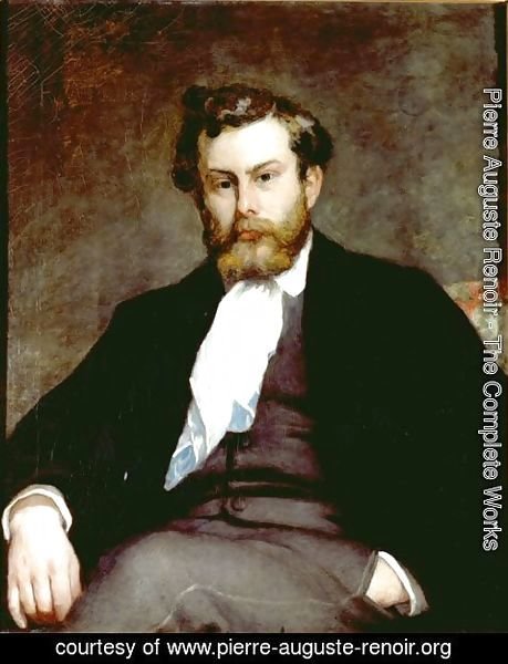 Pierre Auguste Renoir - Portrait of Alfred Sisley
