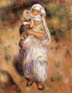 Algerian woman with a child
