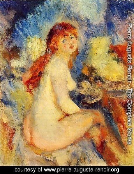 Pierre Auguste Renoir - Bust of a Nude Female