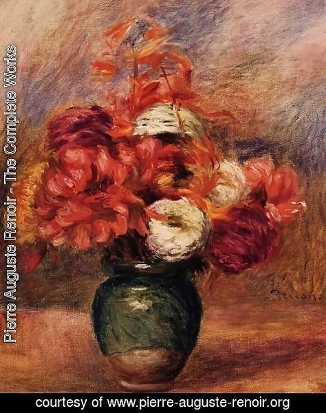 Pierre Auguste Renoir - Dahlias and Asters