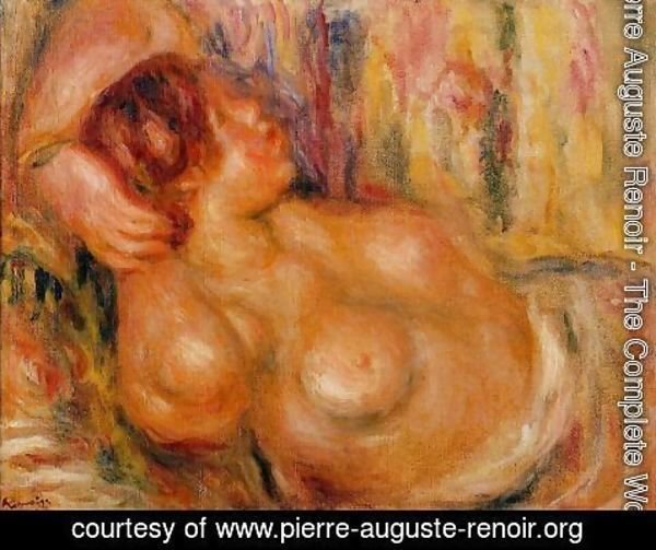 Pierre Auguste Renoir - Femme a la Poitrine, Nue Endormie