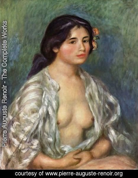 Pierre Auguste Renoir - Gabrielle with an open blouse