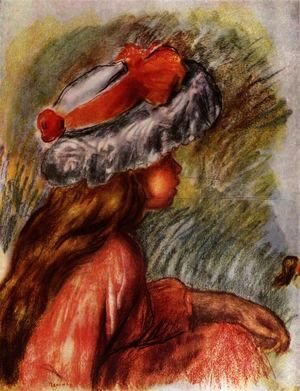 Pierre Auguste Renoir - Girl head