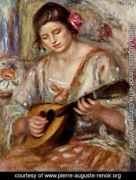 Pierre Auguste Renoir - Girl with a Mandolin