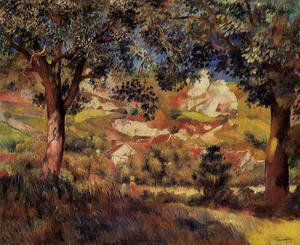 Pierre Auguste Renoir - Lanscape in La Roche-Guyon 2