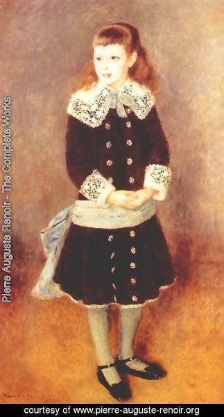 Pierre Auguste Renoir - Marthe Berard (Girl Wearing a Blue Sash)