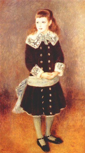 Pierre Auguste Renoir - Marthe Berard (Girl Wearing a Blue Sash)