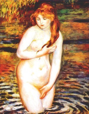 Pierre Auguste Renoir - The Bather (After the Bath)