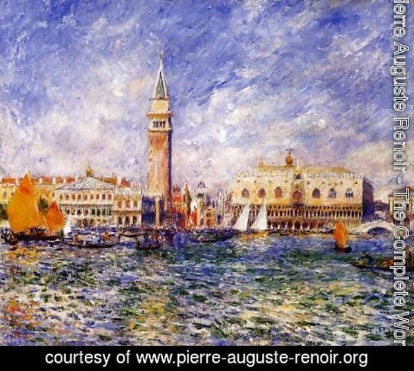 Pierre Auguste Renoir - The Doges' Palace, Venice