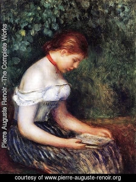 Pierre Auguste Renoir - The Reader (Seated Young Woman)