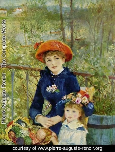 Pierre Auguste Renoir - Two Sisters (On the Terrace)