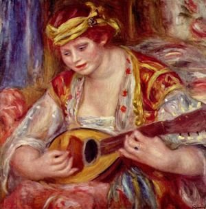 Woman with a mandolin