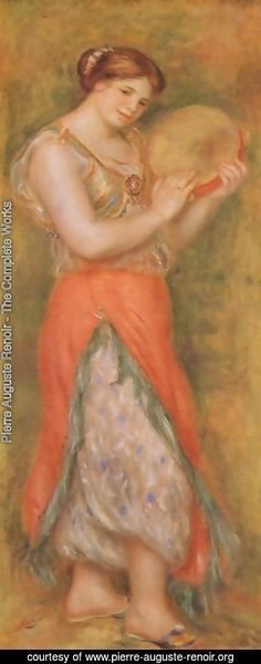 Pierre Auguste Renoir - Dancer with tambourine