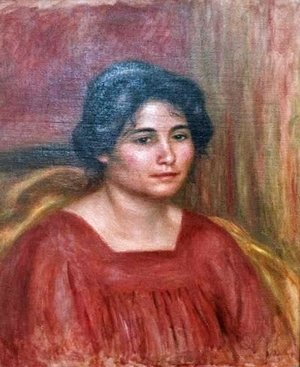 Pierre Auguste Renoir - Gabrielle in a Red Dress