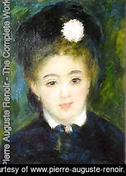 Pierre Auguste Renoir - Portrait of a Young Woman in Black